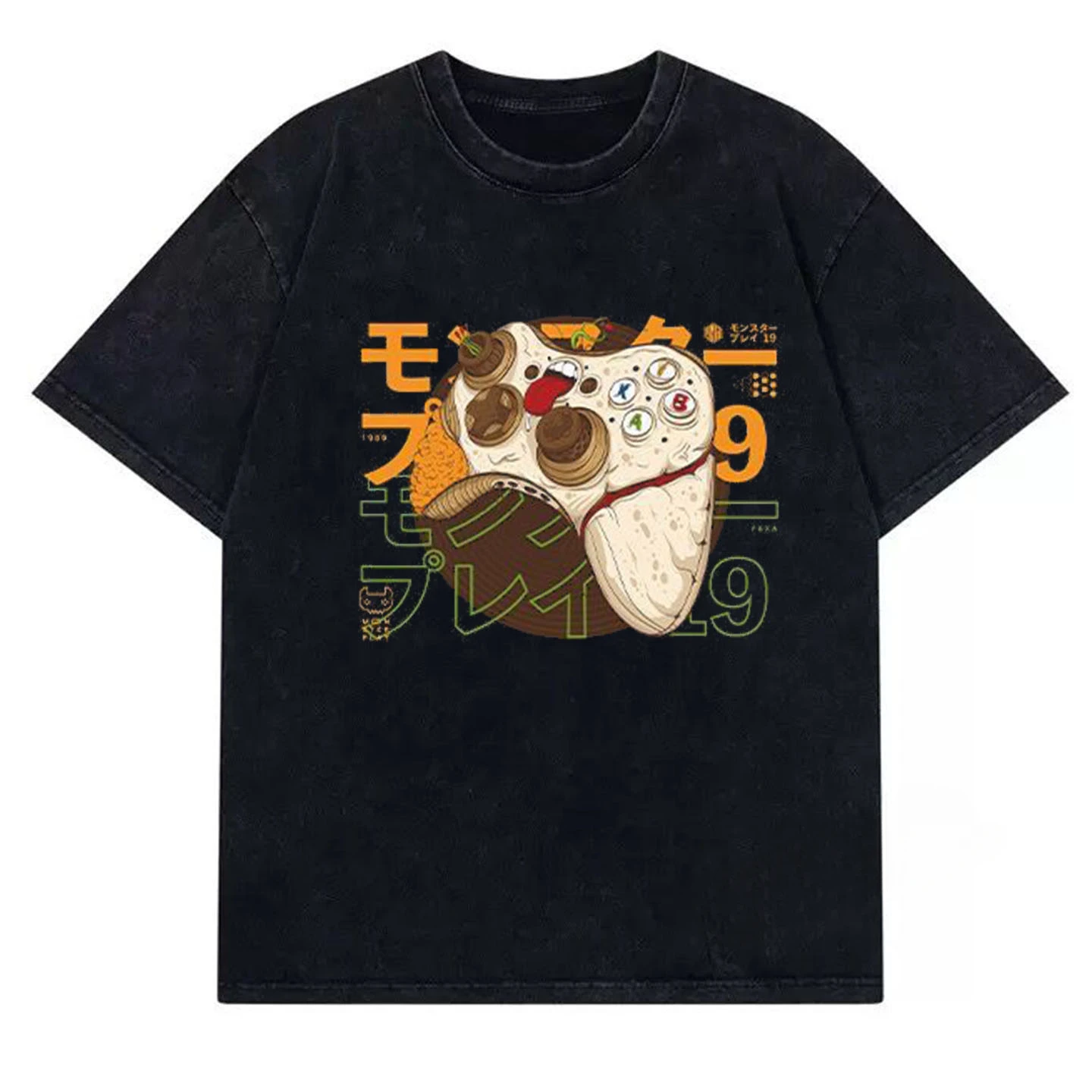 Fit Fc Red and White Game Console Double Dragon Snowman Brothers Contra Tank Battle Peripheral Short-sleeved T-shirt T-shirt
