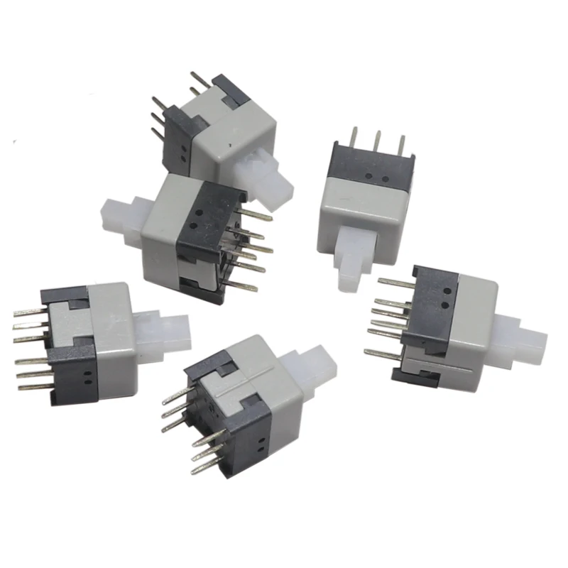 【30-10PCS】8.5*8.5 Self-Locking Switch 8.5X8.5MM Locking Switch 6Pin Button Switch