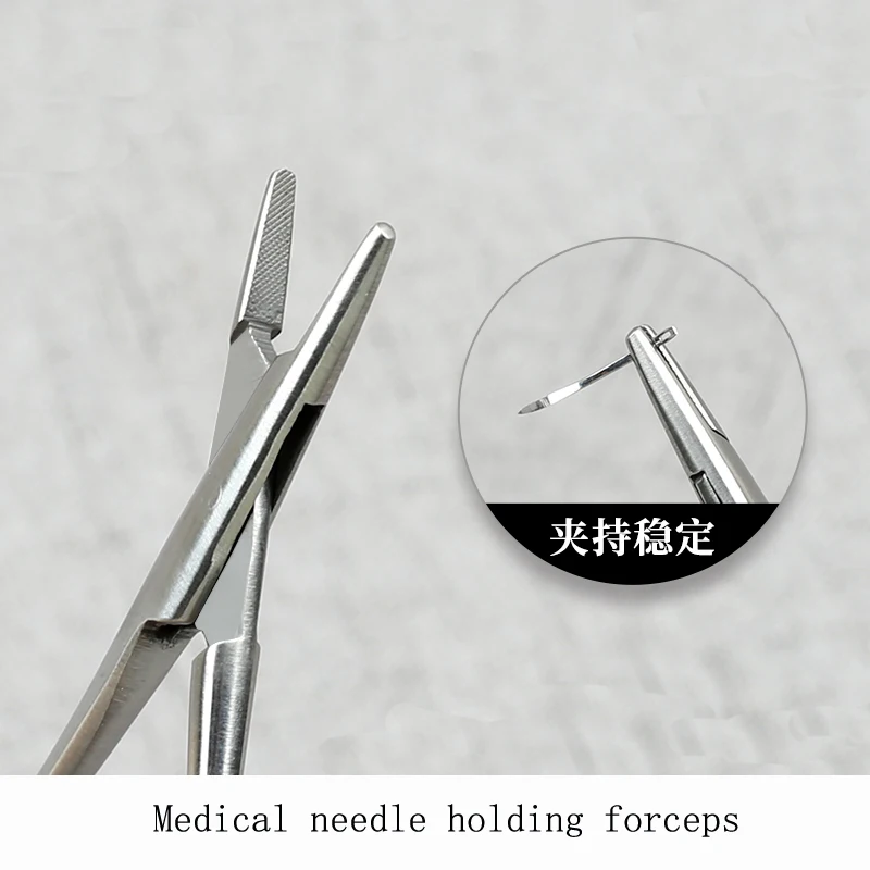 Korean-style 10cm needle holder for double eyelid threading and eyebrow lifting tool cosmetic ophthalmic clamping instrument