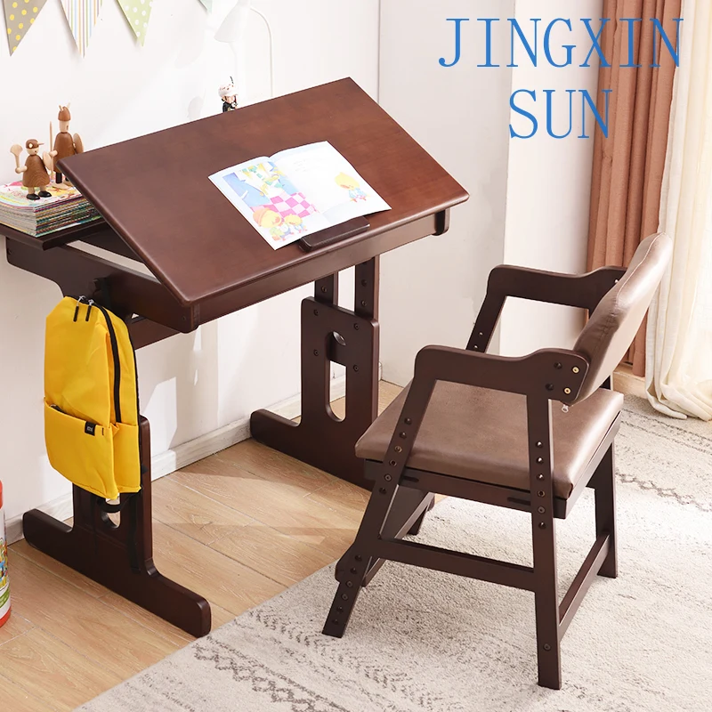 Louis Fashion Modern Children Learning Chair Correction Sitting Lifting Book Table Living Room