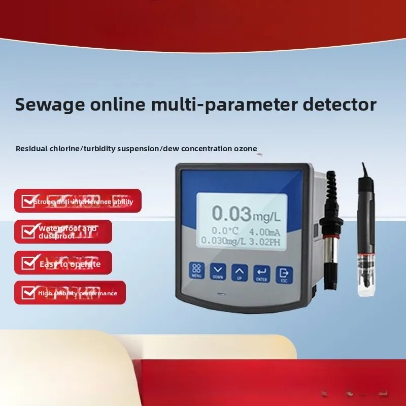 

Online multi-parameter monitor, wastewater and sewage ion online , residual chlorine turbidity suspended solids, etc