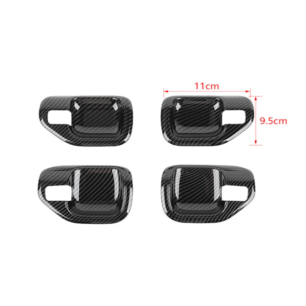 For Jeep Compass 2010-2016 Car Inner Door Handle Bowl Cover Stickers Interior Decoration Auto Accessories view 3