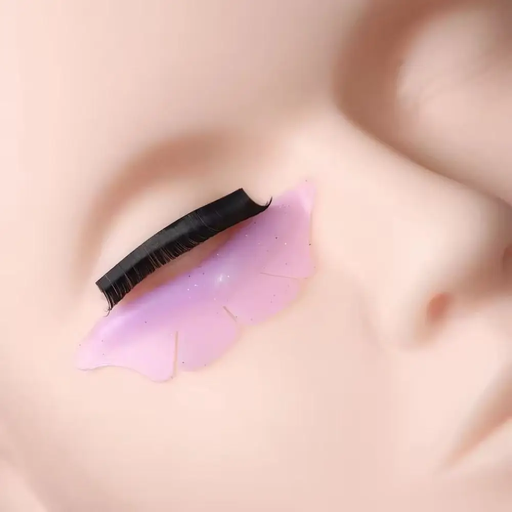 Cuscinetti per permanente ciglia in silicone Estensione ciglia a forma Spessori per ciglia Scudo per sollevamento ciglia riutilizzabile con glitter