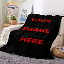 DIY Pictures Custom blanket Fashion Flannel Blanket children Christmas gift and Birthday   Warm soft sofa bed