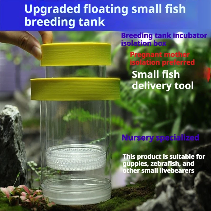 Kleiner Fischzuchtbehälter, Aquarium-Brutkasten, Hängender Isolationsbehälter, Kleiner Fisch-Entbindungskasten, Langlebig, Unabhängiger Aquariumbehälter