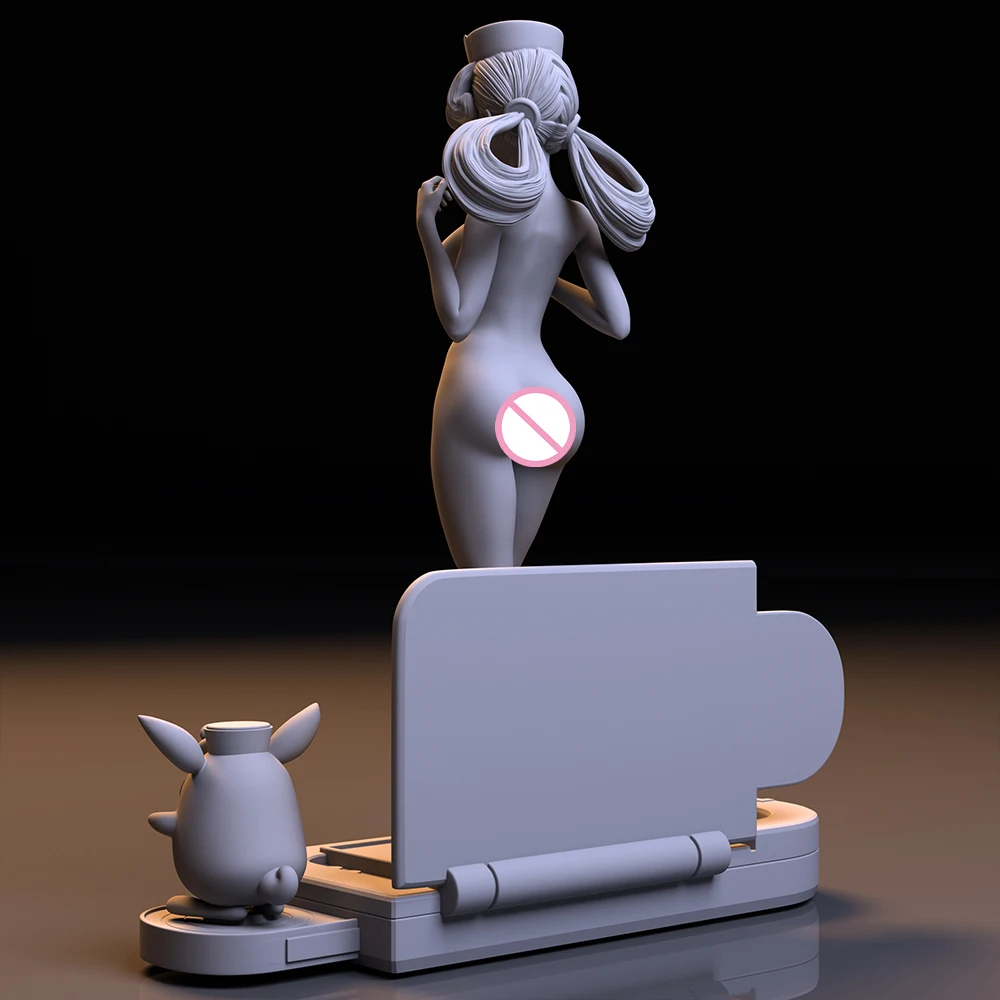 مجموعة نماذج طباعة ثلاثية الأبعاد من الراتنج ، ممرضة لطيفة ، ملاك أبيض ، قناة SML ، تمثال مصغر ، ألعاب غير مصبوغة ،