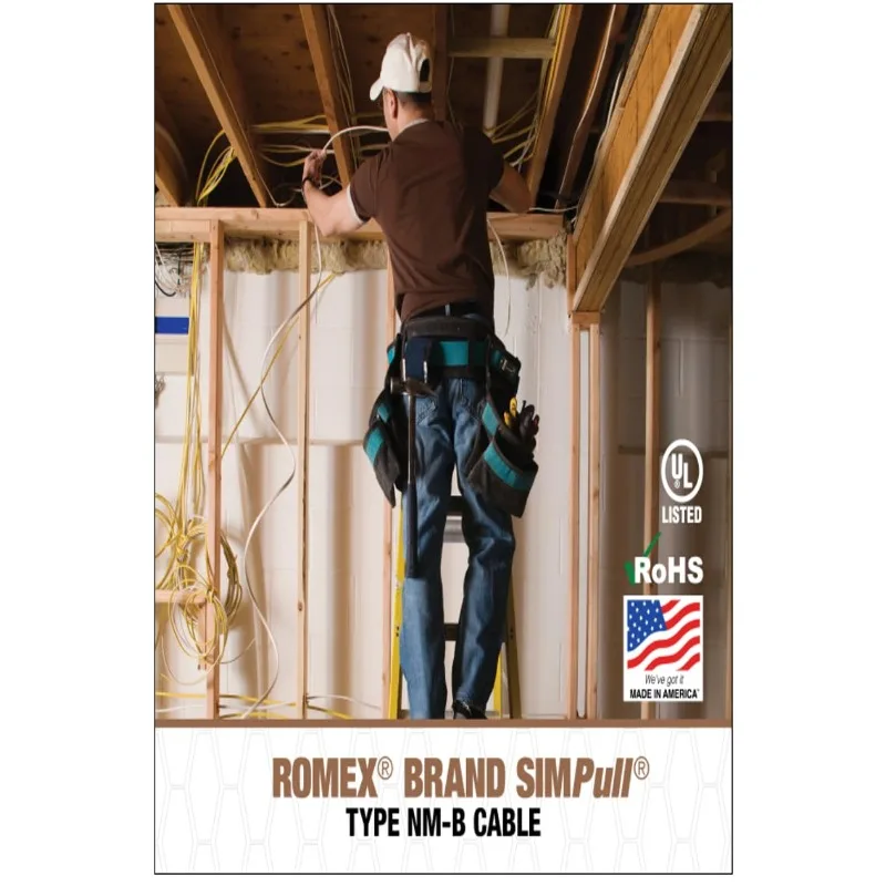 

Romex Brand Simpull Solid Indoor 14/2 W/G NMB Cable 50ft coil - SW# 28827422
