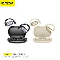Awei T95 Open-Earpods Earphones Ear Hooks Wireless Bluetooth 5.4 Headphones IPX6 Waterproof Air conduction Sports Earbuds
