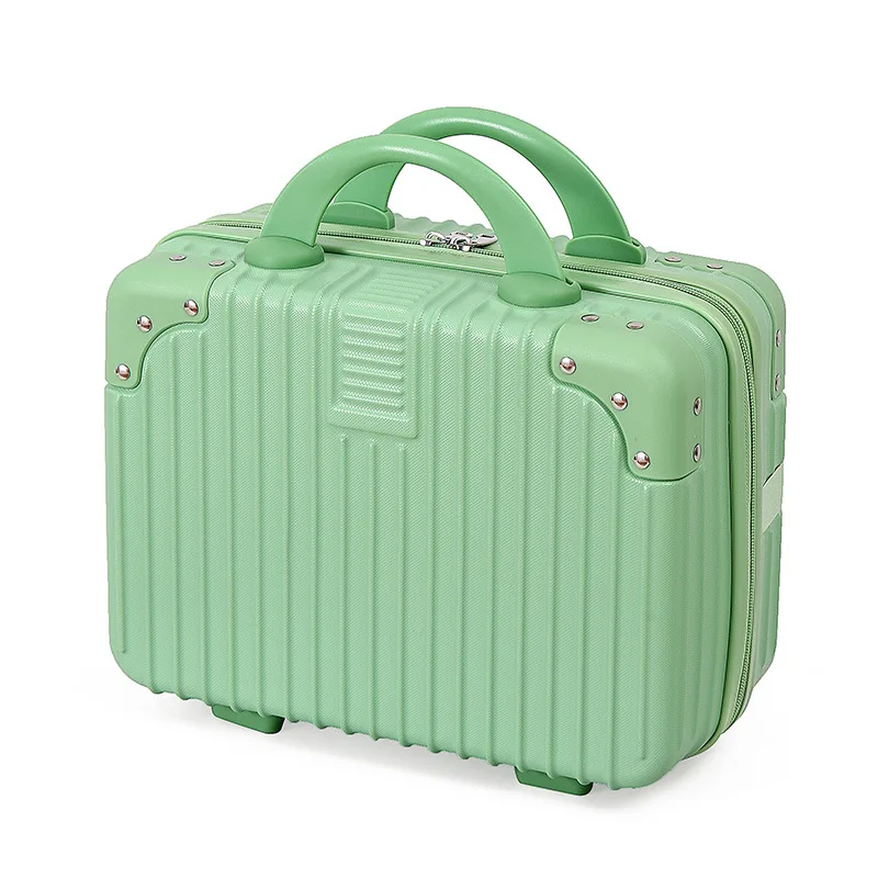 14-Inch Portable Mini Suitcase Large Capacity Password Lock Travel Cosmetics Makeup Gift 2024 Edition