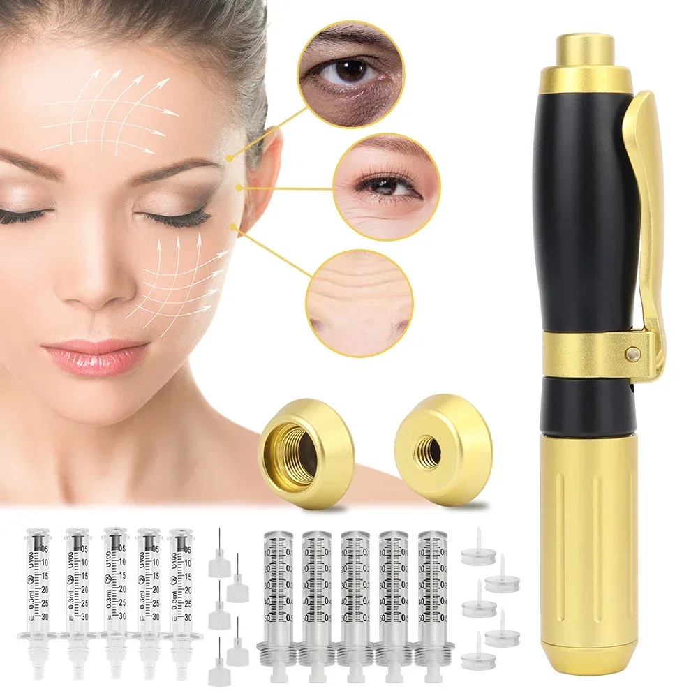 

Hyaluron Acid Pen Reduce Blemishes Wrinkles and Thickening Lips 0.3/0.5ML Meso Injection Gun Nebulizer Adjustable Pressure Pen