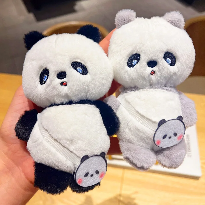 Kawaii Cartoon Scented Panda Plush Keychain Pendant Kids Cute Animals Stuffed Plush Toys Girls Couple Bags Pendant Doll Gifts