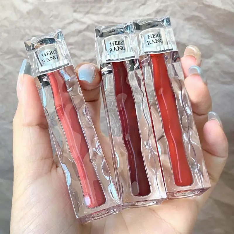 HERORANGE Lipgloss Tint Verven Vloeibare Lipstick Schoonheid Make-up Cosmetische Waterdichte Anti-aanbak Cup Spiegel Lip Glazuur Langdurig