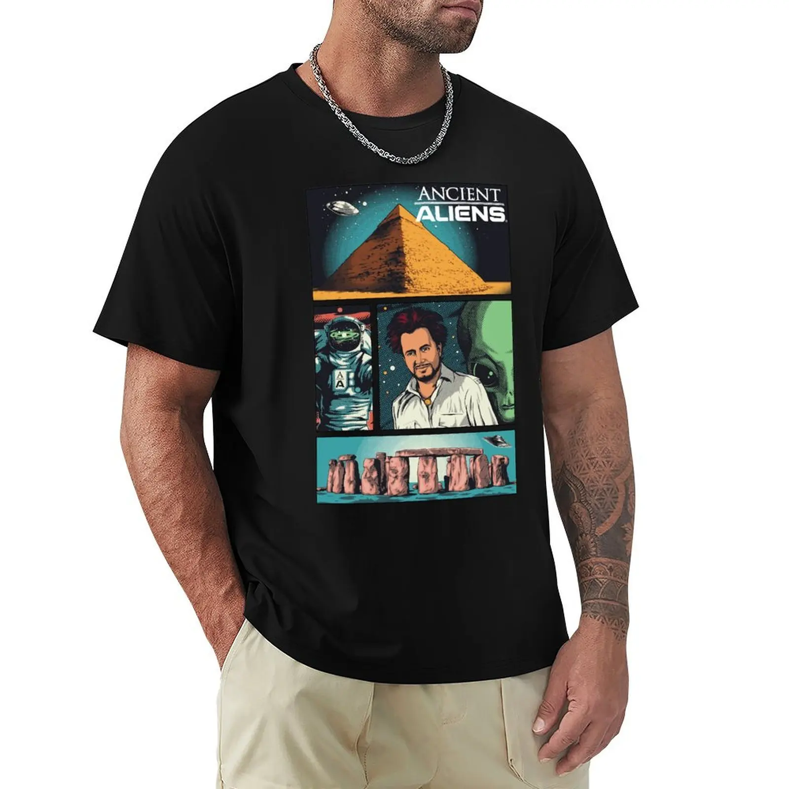 Ancient Aliens Comic Page T-Shirt t shirt man designer T-Shirt