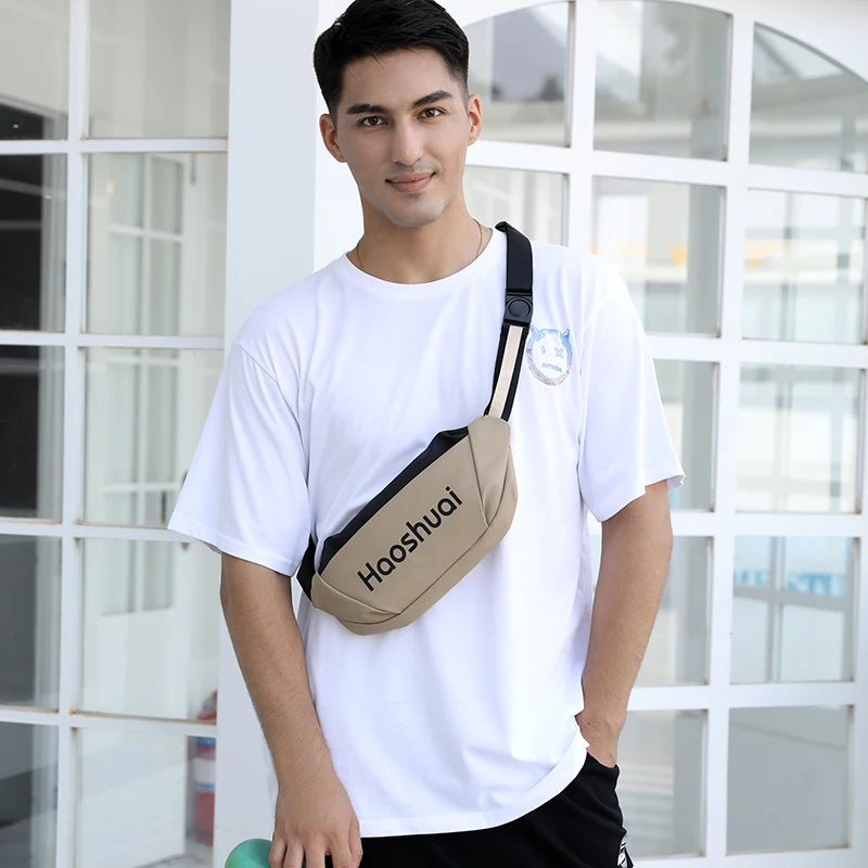 Outdoor Backpack Multifunction Shoulder Bag Men Business Crossbody Bags Design Chest Bag Waterproof Chest rhinestones