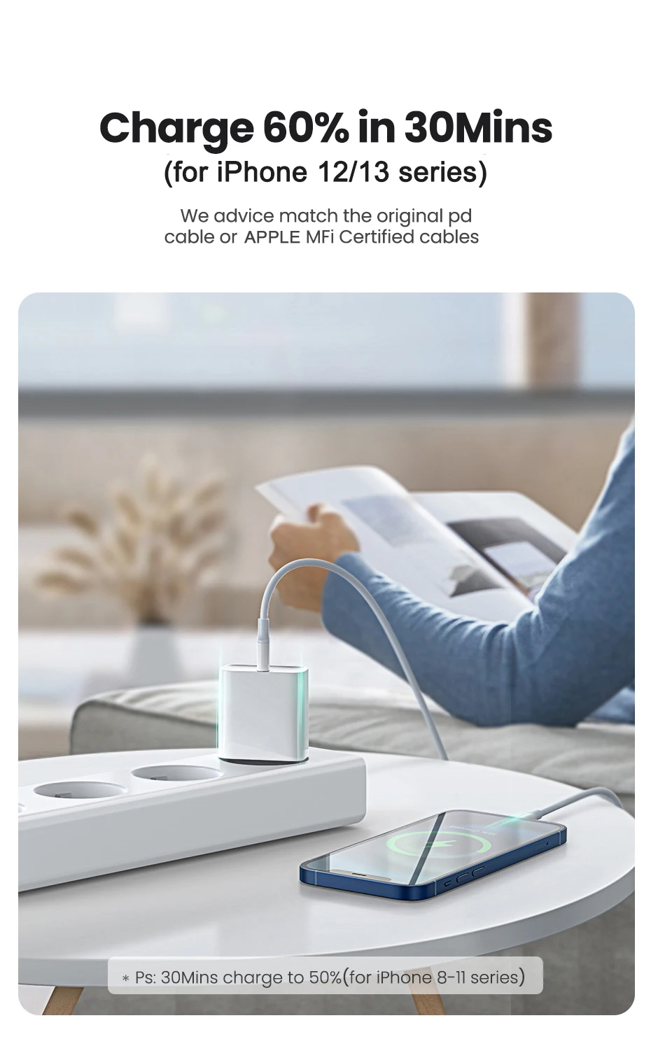 Original 30W Fast Charge Type C Charger For Apple iPhone 17 16 15 14 13 12 11 Pro Max Samsung Xiaomi Quick Charging Charge Cable