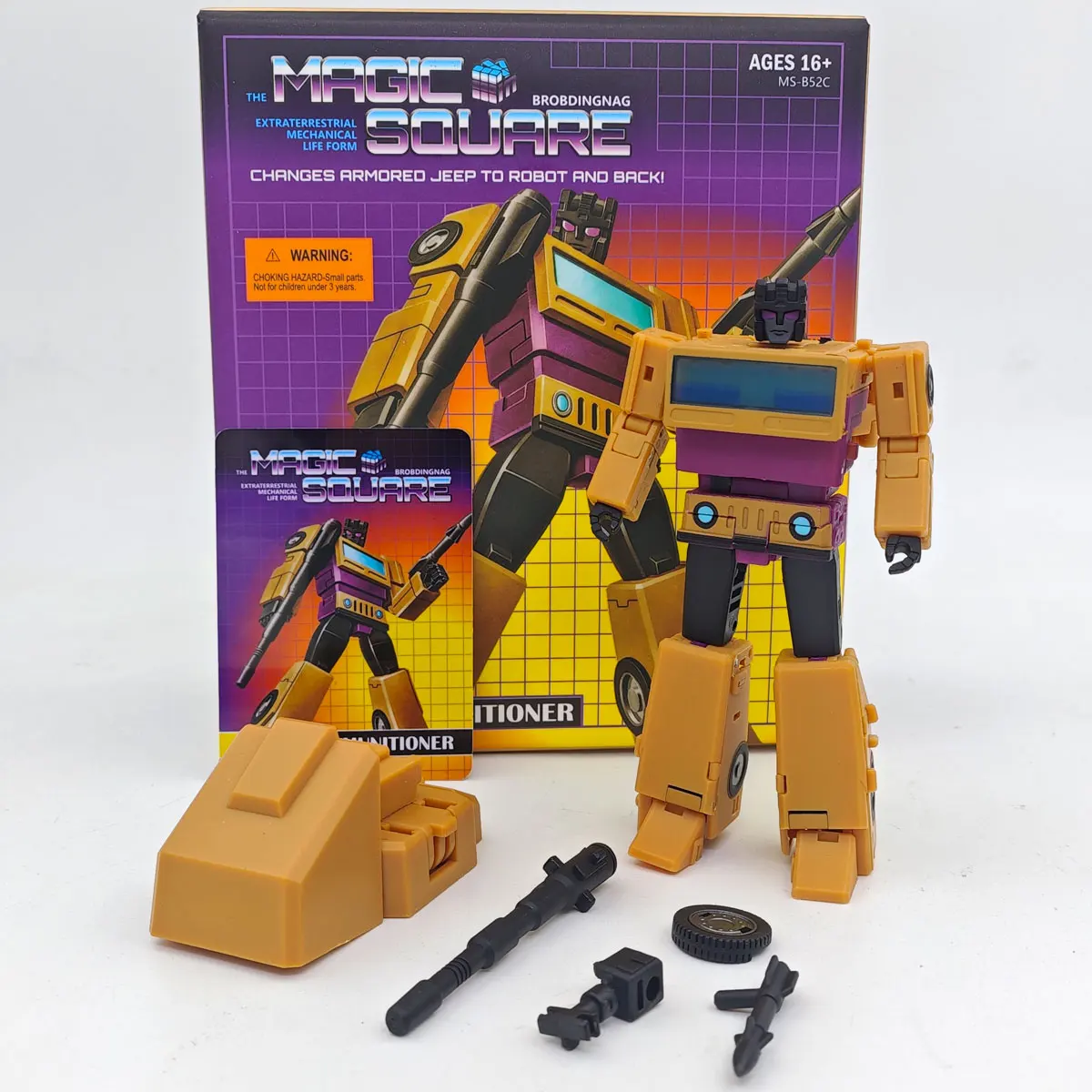 Giocattoli di trasformazione Giocattoli quadrati magici MS-B52R MS-B52C Munitioner Lord of War Swindle MS-TOYS Bruticus Action Figure in stock
