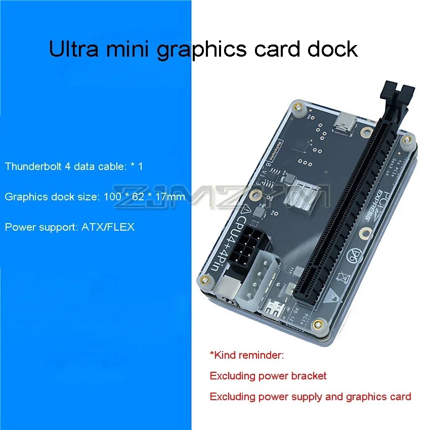 Thunderbolt 3/4 Graphics Card Dock External  DP Output External Video Card Dock For Laptop Mini PC Handheld Console