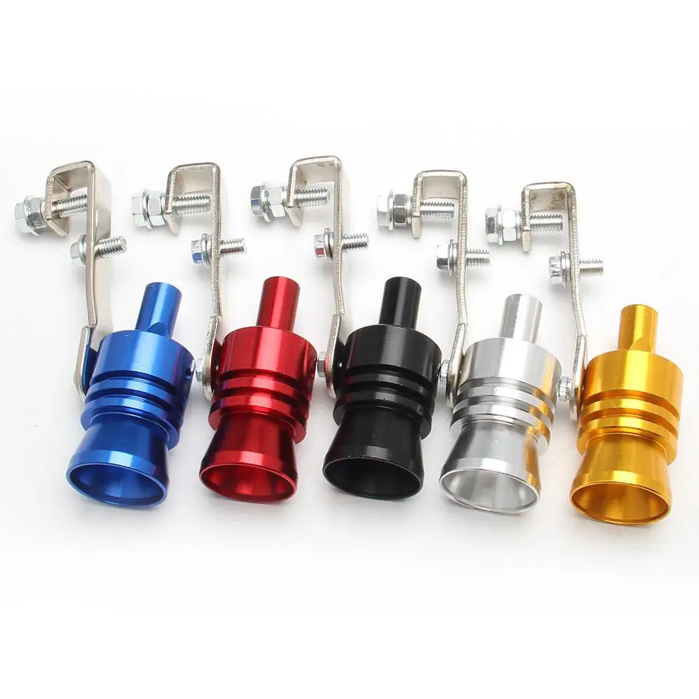 Motorbike Car Exhaust Fake Turbo Whistle Pipe Sound Muffler Blow Off Valve Universal Simulator Whistler