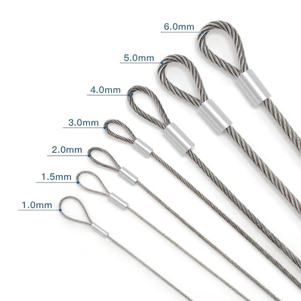 Aluminum Ferrule Crimp Sleeve For Wire Rope Double Hole Oval Clamp Connector High Strength Metal Fastener Hardware Fitting