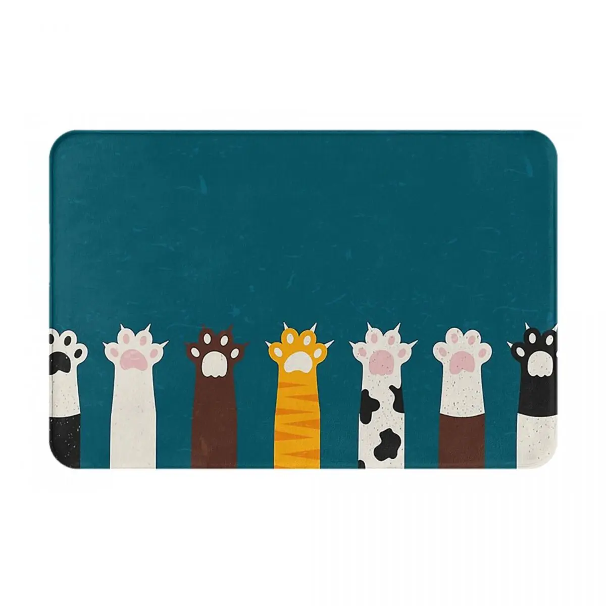 

Cute Cat Paws welcome deal Room mats Bathroom mat Polyester Rugs for Bar Non-Slip Absorbent Mat