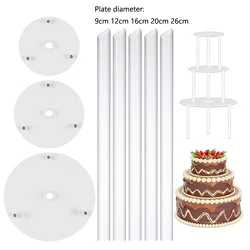 Cadre de support de couche de gâteau, poète, 9 cm, 12 cm, 16 cm, 20/26 cm, planche à gâteau, tige à épingle pour structure de gâteau en couches et empilage