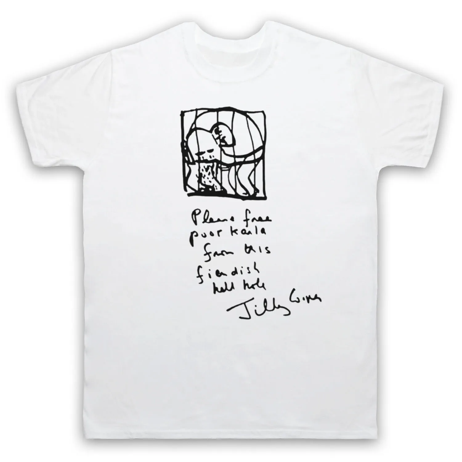 CAMISETA BRASS EYE KARLA ELEPHANT JILLY COOPER LETTER TRUNK PARA HOMBRE Y MUJER