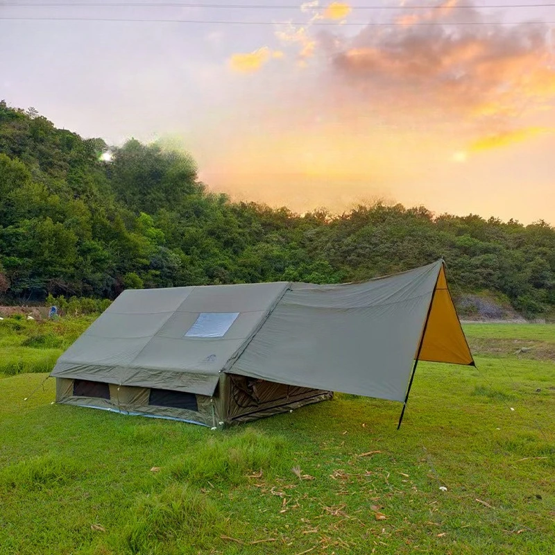 Portable Inflatable Tent Outdoor Thickened Folding Windproof Rainproof Large Space Camping Tents Stable Camping Equipment