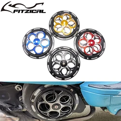 Motorcycle CNC Rotating Cooling Fan Cover Engine Rotatable Cooling Fan Aluminum For Vespa Sprint Primavera LX 125 150 S125 13-Up