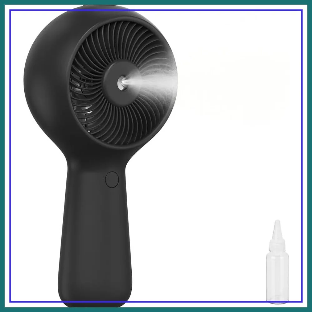 

Portable Handheld Fan, Misting USB Rechargeable, 3 Speed Personal Fan for Desk, Travel, Outdoor