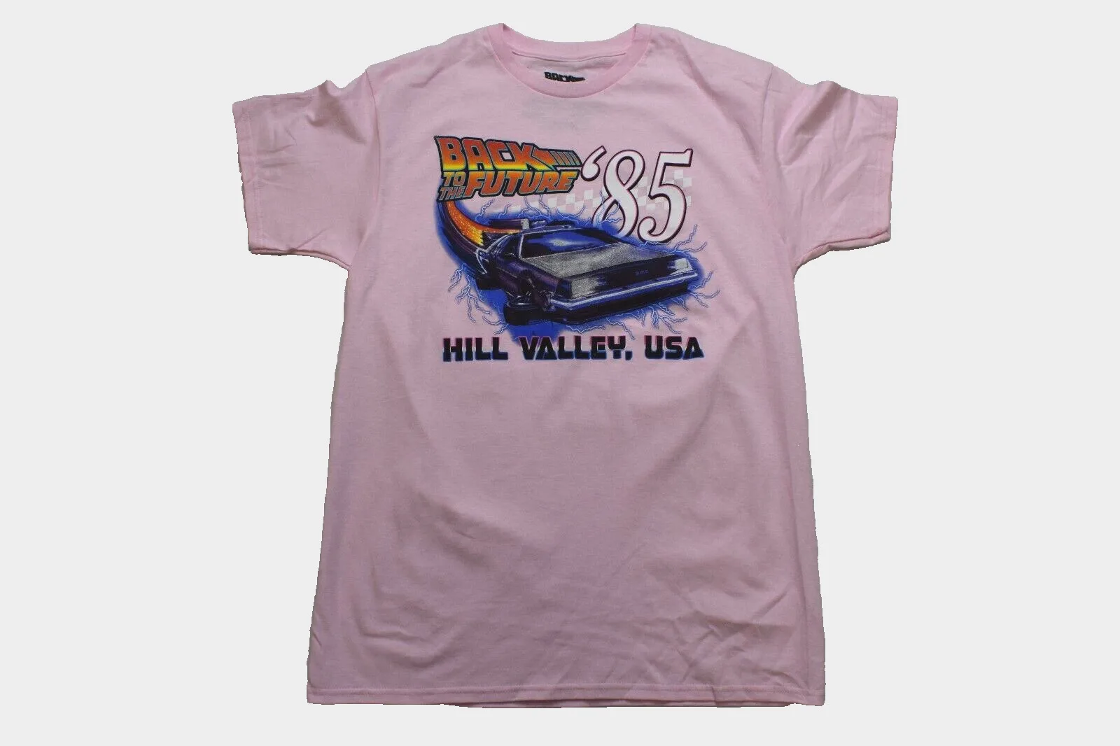 

Мужская розовая футболка «Назад в будущее» 85 Hill Valley Usa New S