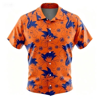camisa-havaiana-de-manga-curta-com-estampa-completa-pokemon-star-wars-mario-dragon-ball-meow-meow-sun-wukong-sentado-no-ceu