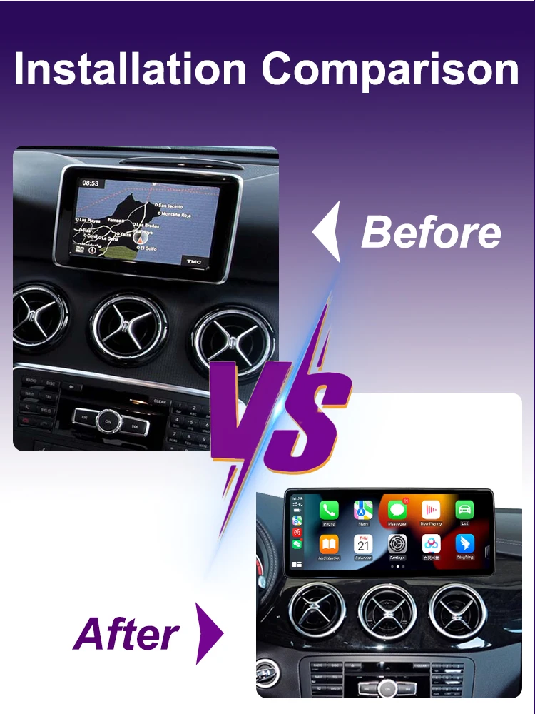 2400*900 Multimedia Display Für Benz EINE W176 W463 C117 W246 2013-2018 NTG4.5 NTG 5,0 Touchscreen drahtlose Carplay Android Auto – Detail 5