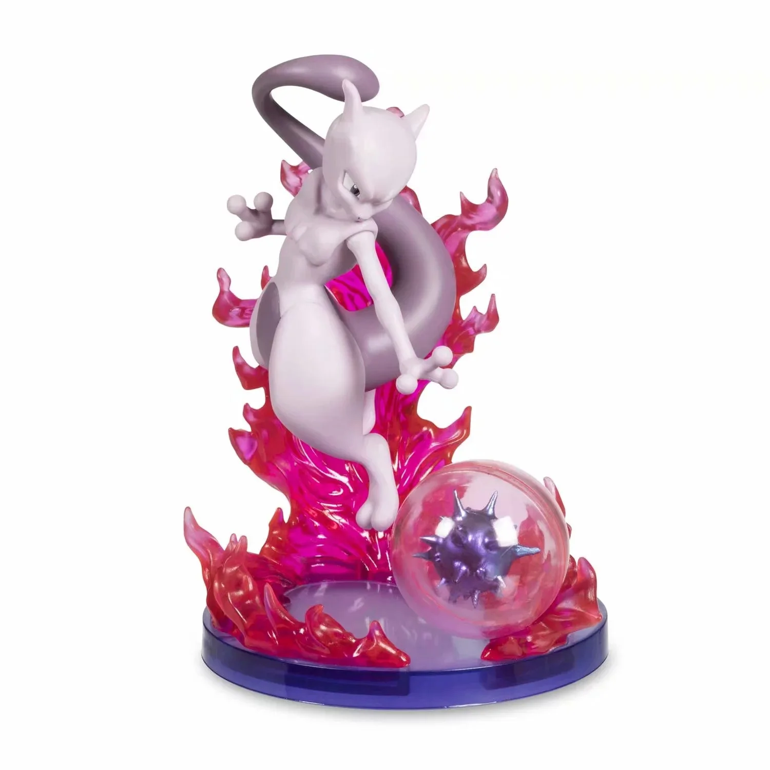 Kawaii Anime Pokemon Mewtwo Mewtu Battle Ver. PVC Action Figure Game Statue Collectible Model Kids Toys Doll Gifts