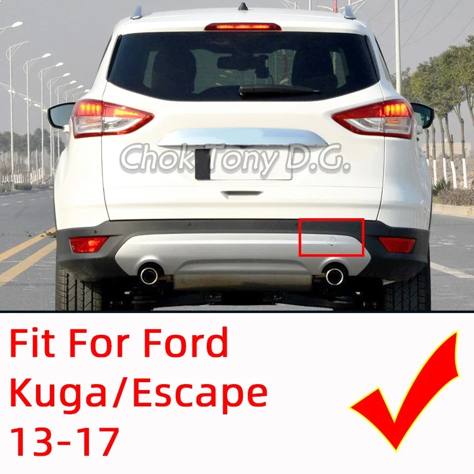 Para ford escape kuga 2013 2014 2015 2016 2017 dv4517k922a amortecedor traseiro do carro gancho de reboque tampa olho reboque transporte tampa do reboque guarnição