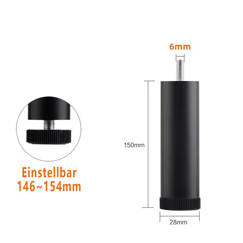 M8~M10 1PCS Adjustable Furniture Leg Aluminum Alloy Table Legs For TV Cabinet,Wardrobe,Raised Refrigerator Washing Machine Feet - Image 27