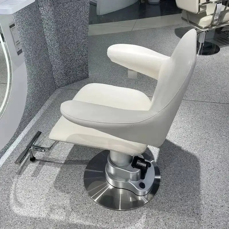 

Electric Man Barber Chair Luxury Aesthetic Professional Personalized Chair Swivel Equipment Soft Cadeira Salon Furniture