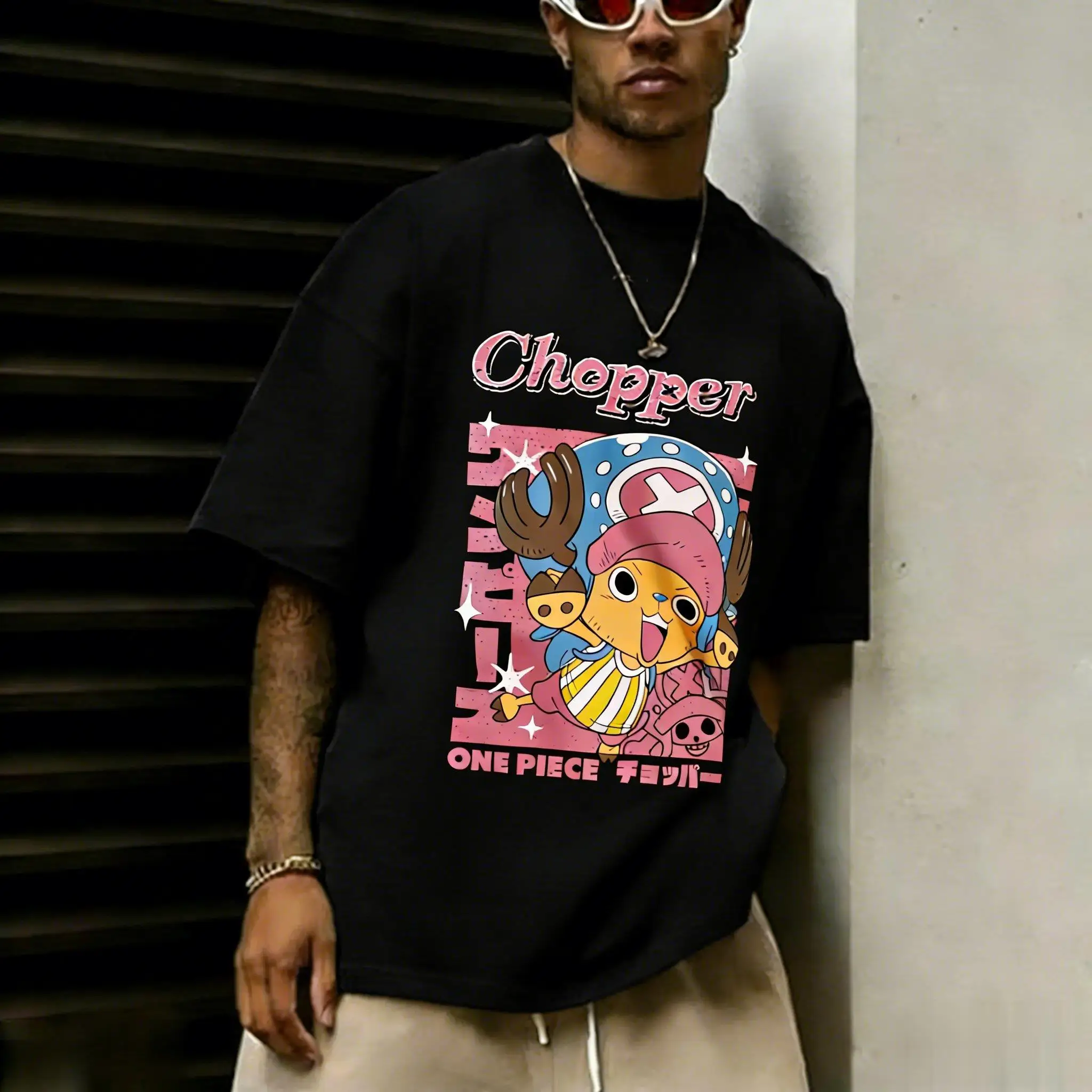 One Piece Chopper Anime T Shirts Men Women 2026 Summer Casual Short Sleeve Tee Tops Streetwear Cartoon Graphic Tee Crewneck Y2k
