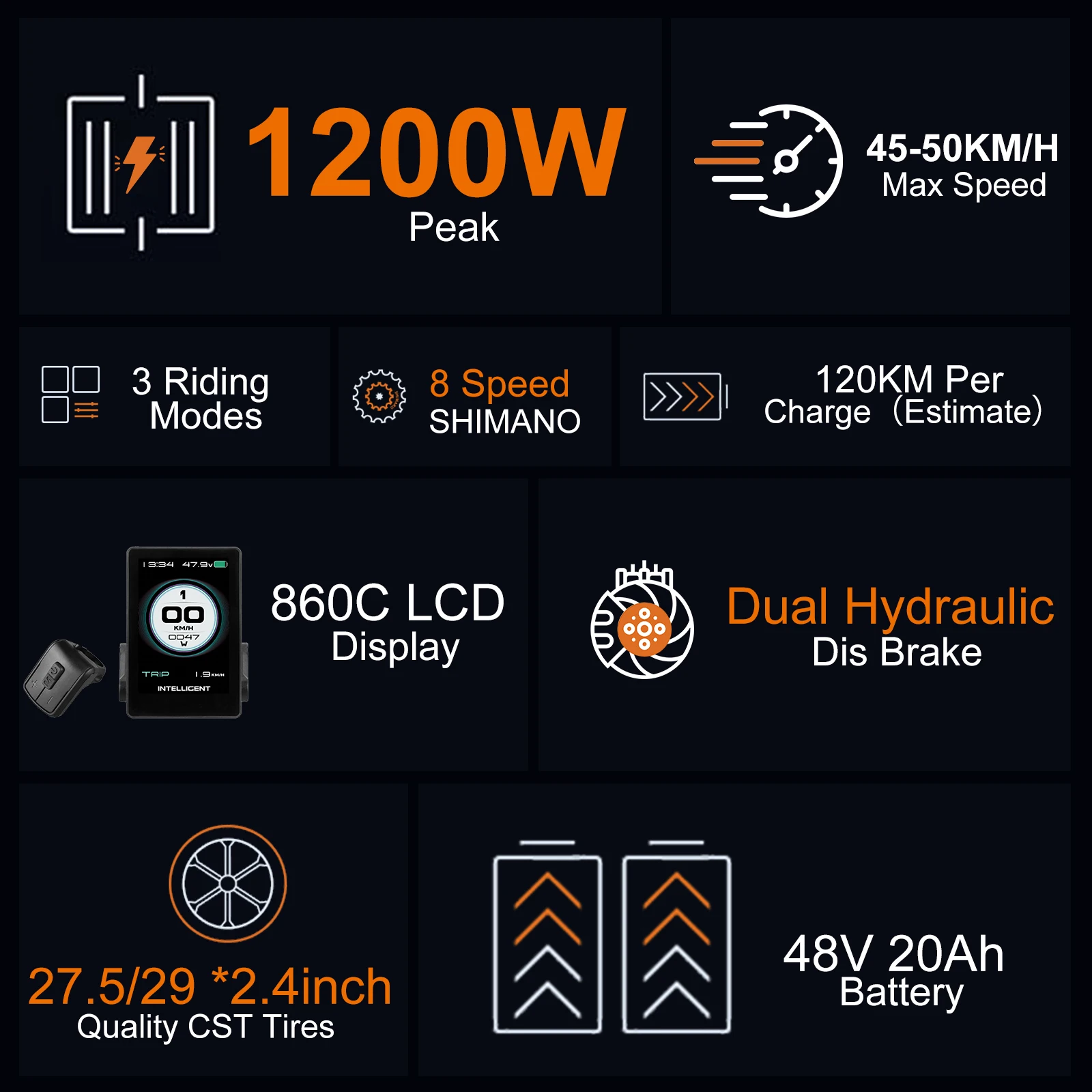 Choice Accolmile Electric Mountain Bike Powerful eMTB 48V 750W Bafang Mid Motor With Intube 20Ah Battery Max Speed 60KM/H