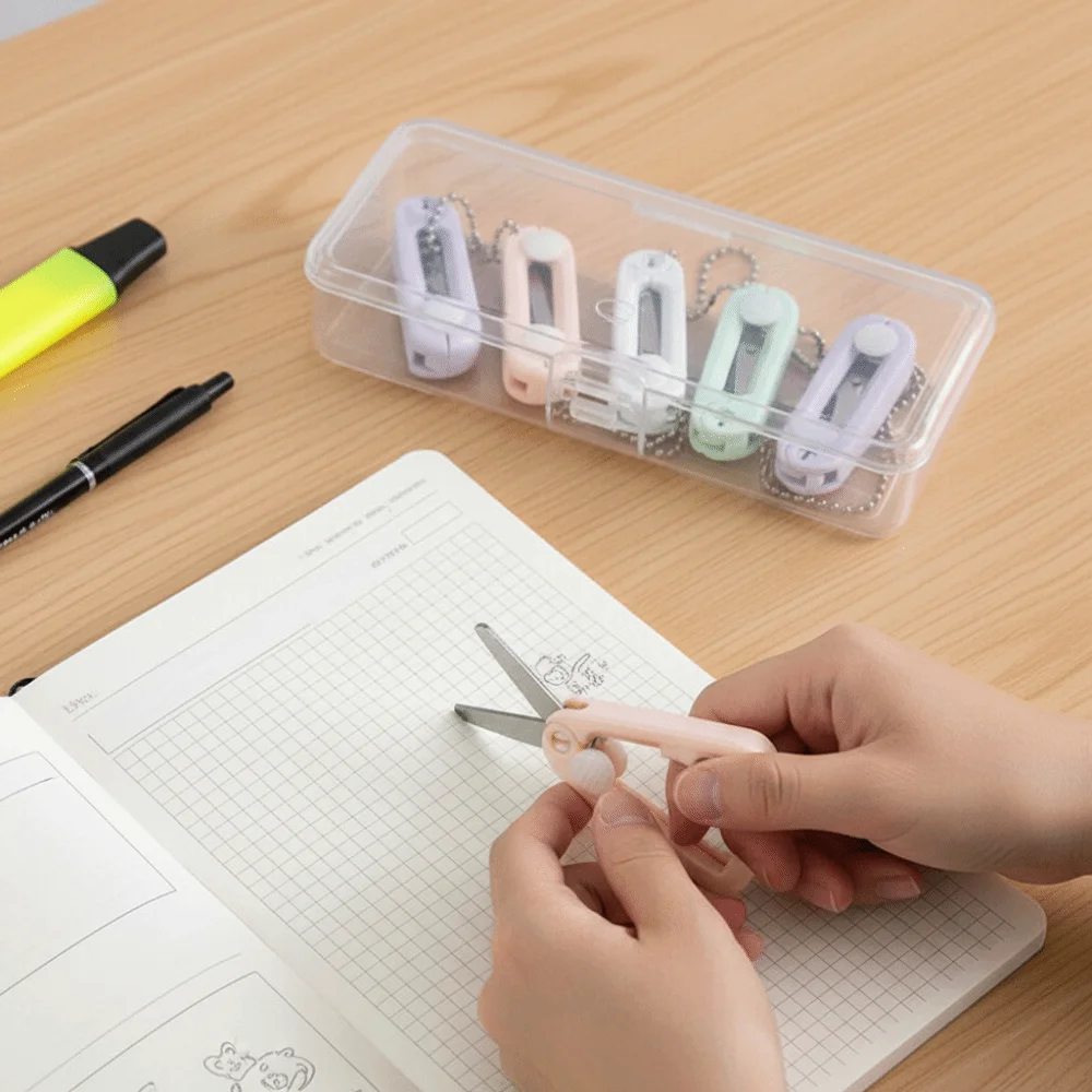 3 шт. горячие пластиковые мини-складные ножницы масштабируемые портативные ножницы из нержавеющей стали многофункциональные офисные инструменты офисный художественный инструмент