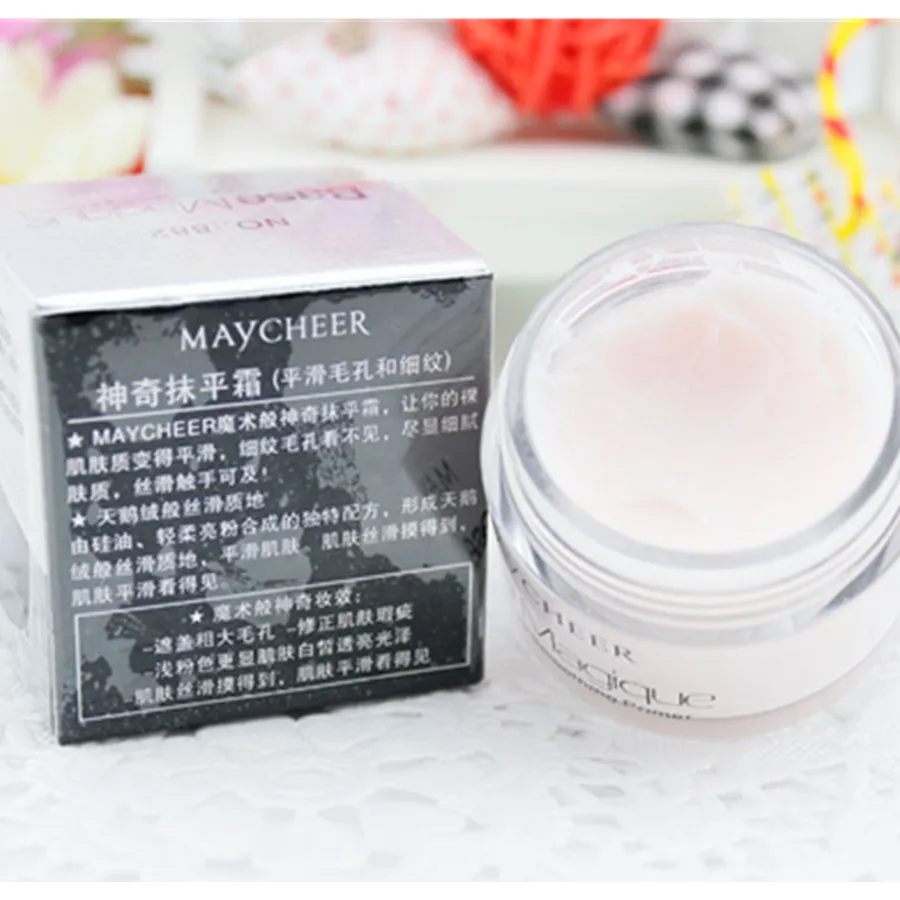 Magia Suave Silky Face Maquiagem Primer, Poro Invisível, Capa de Rugas, Base de Fundação, 100% Efeito Incrível, Creme Abrilhantador