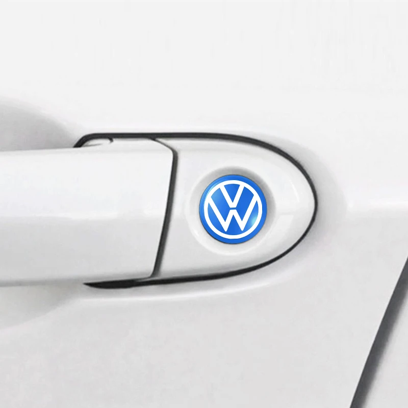 ملصق شعار مفتاح السيارة شارات شعار مفتاح التحكم في السيارة لسيارة Volkswagen Tiguan Bora POLO PASSAT CC Touran GOLF Jetta Arteon T-CROSS