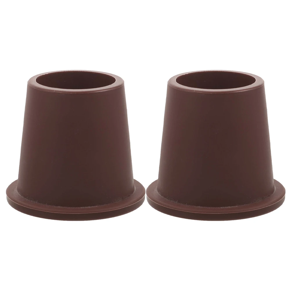 

2Pcs Silicone Umbrella Plugs for Outdoor Patio Table Brown Color Practical Easy to Install Prevent Scratches Suitable Most