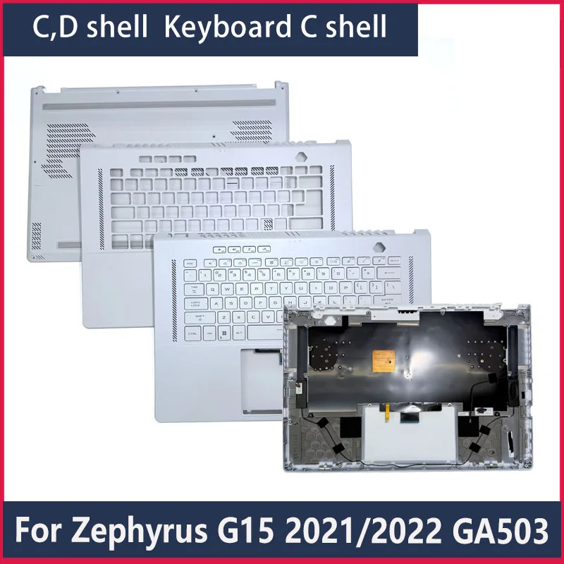For Phantom 15 2021/2022 Model Rog Zephyrus G15 Ga503Rw/Rm/Qm/Qr Laptop Keyboard C Shell D Shell Moonlight White Parts and Accessories