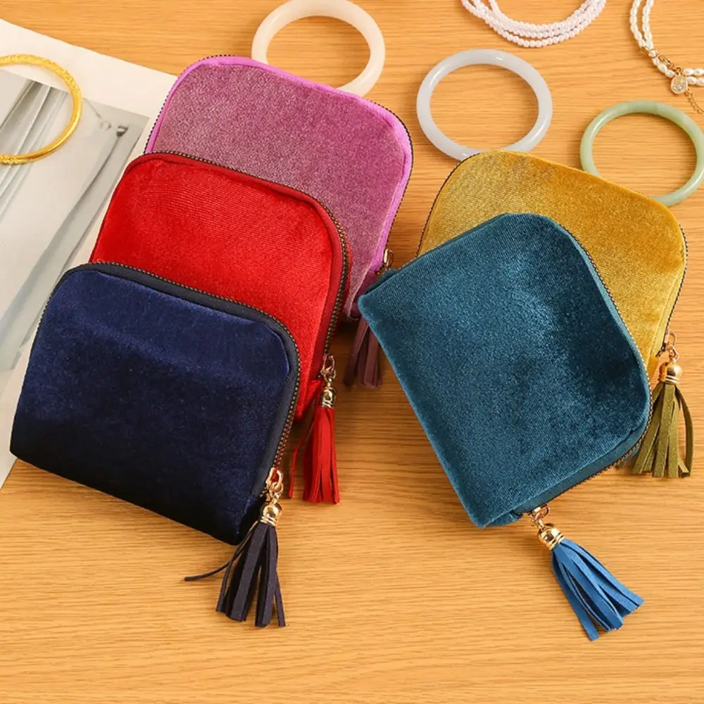 Durable 6-Layer Jewelry Storage Bag Anti-Scratch Portable Women's Wallet Anti-friction Elegant Travel Jewelry Case Gift