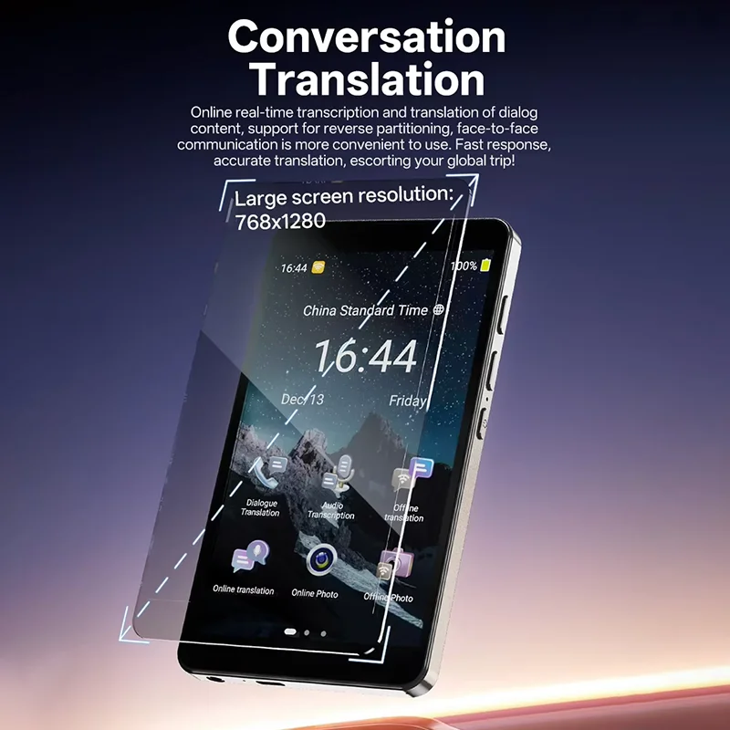 T22 AI Translator 5MP 142 Languages Offline works Voice Photo Translation Multifunction Large Screen Work Abroad