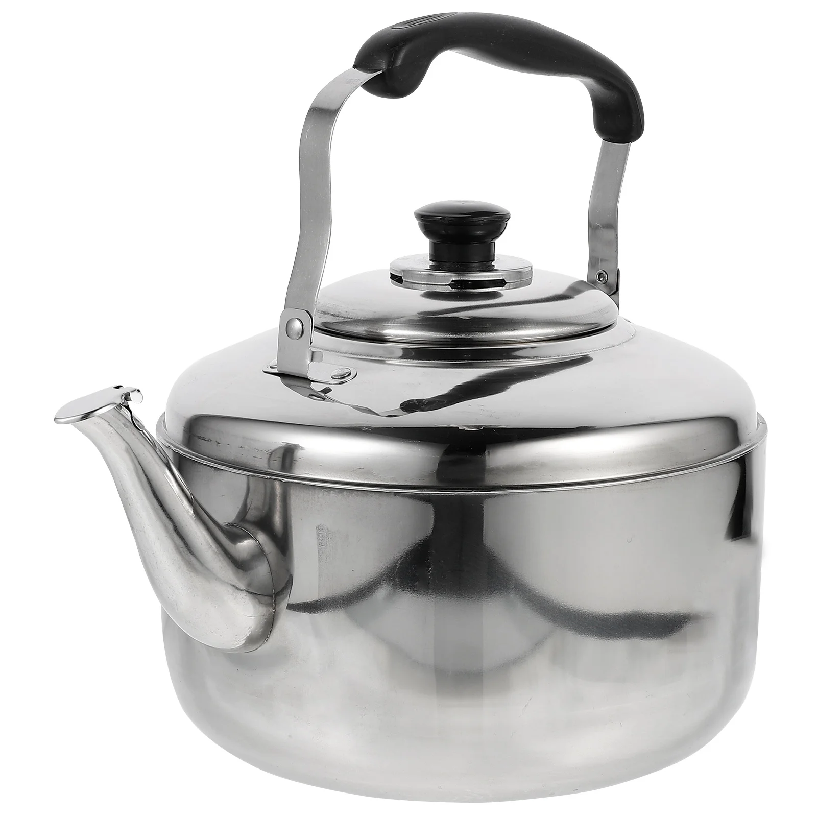 

6L Stainless Steel Automatic Sounding Kettle Whistling Pot for Gas Stove Household Tea Coffee Heating Fast Even