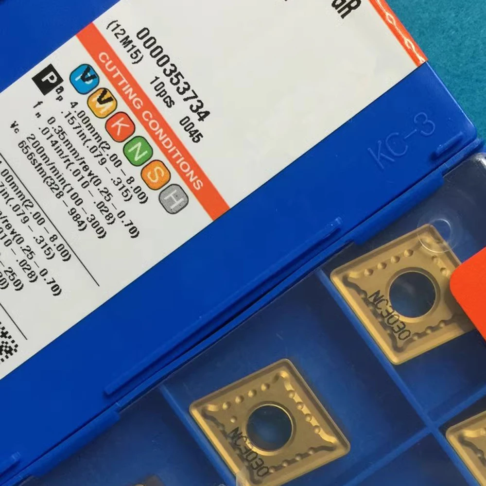 Nuovo Korloy inserti in metallo duro di buona qualità CNMG160612-GR originale NC3030 utensile per tornitura lama CNC NC3030 per acciaio 16MM