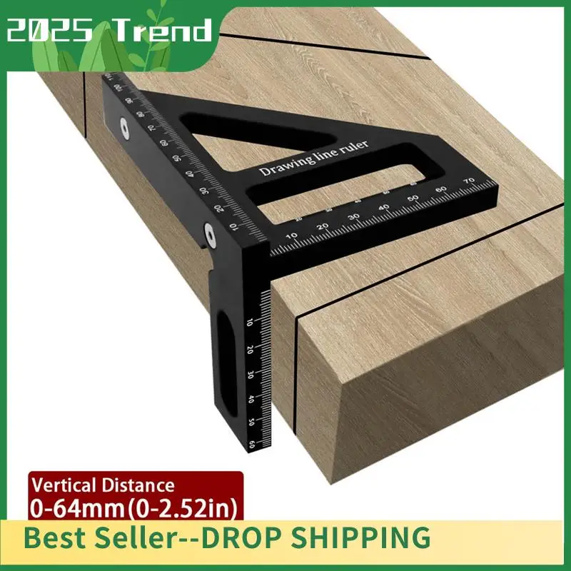 

AA14 New Woodworking Square Protractor Miter Triangle Ruler High Precision Layout Measuring Tool For Engineer Carpenter