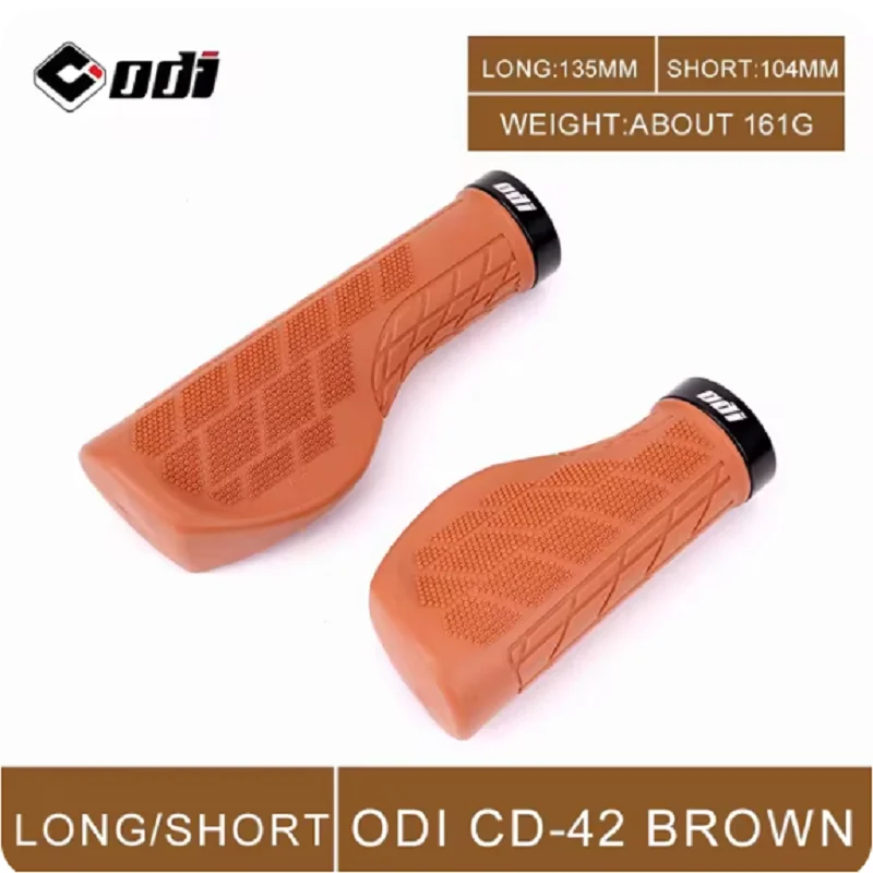 ODI MTB Ergonomics Grips Bicycle Long/Short High Quality Rubber Handlebar Anti-Skid Cover Fiber Leather Turn Bike  grip