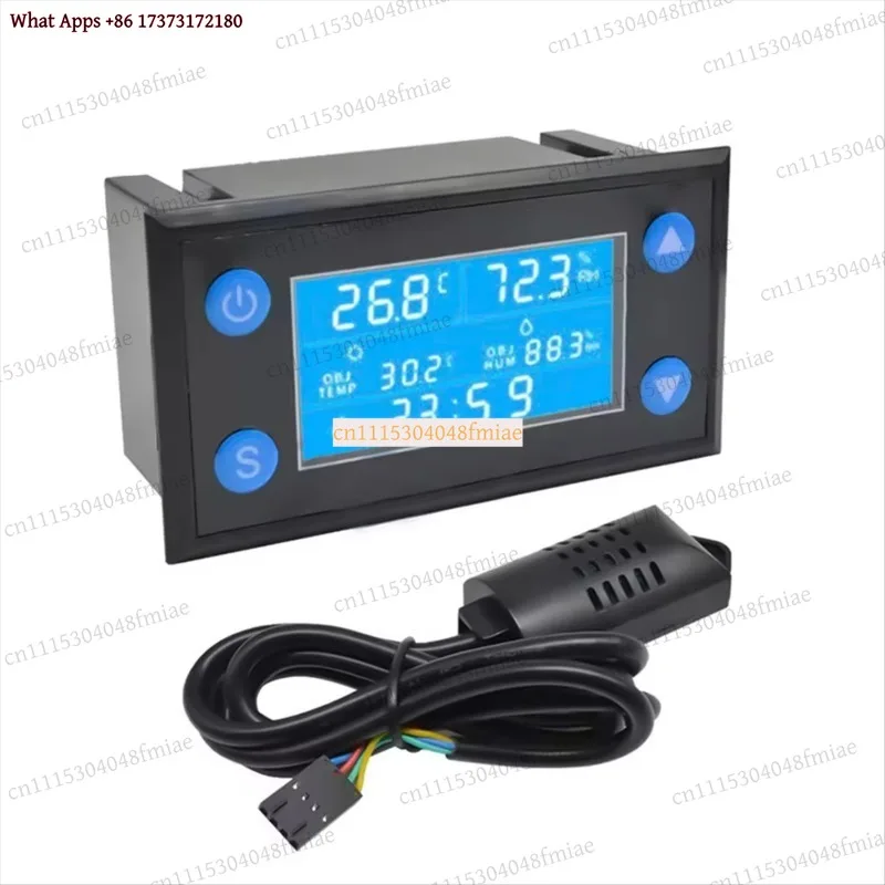 Digital Temperature Humidity Controller Timer SHT20 Sensor Probe for Incubator Aquarium Thermostat Humidistat